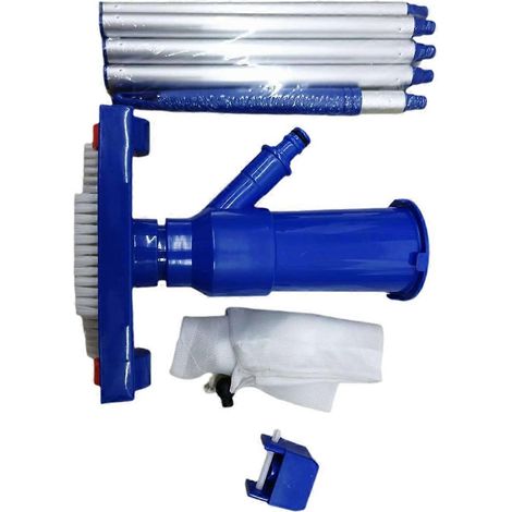 Aspirateur pour piscine avec brosse de nettoyage, aspirateur à jet et tube de nettoyage. (1/5)