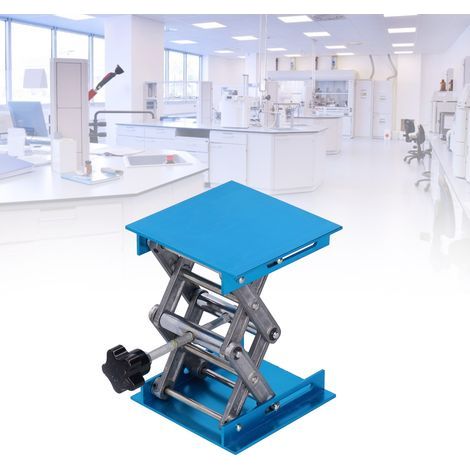 Plateforme de levage pour laboratoire en oxyde d'aluminium, support de table réglable 100x100mm (1/5)