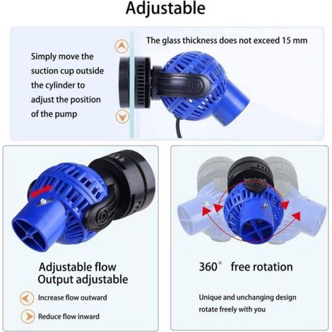 Pompe de brassage - - JVP-130 - 4000 l/h - 6 W - IPX8 (1/4)