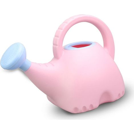 Arrosoir pour enfants en forme d'éléphant, jolie bouilloire en plastique, jouet de jardinage, 1,5 l, rose (1/5)