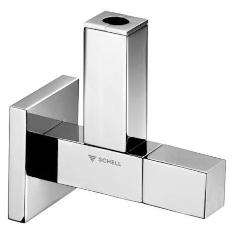 Schell soupape d&39angle Quaddesign 053620699 1/2 », chromé, poignée de manoeuvre solide (1/2)