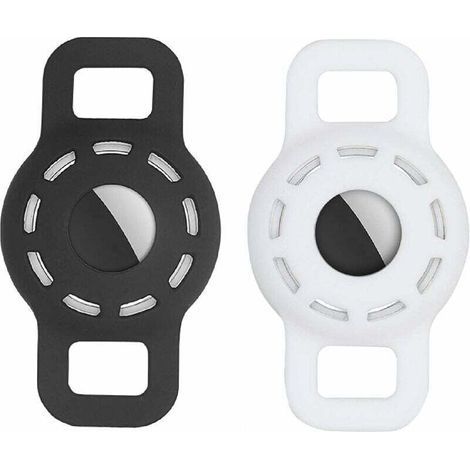 Porta-tag per collare per cani (nero + bianco) - Fei Yu (1/3)