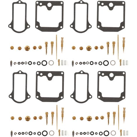 Kit di riparazione carburatore per moto in 4 pezzi, set di revisione carburatore per KZ650B Z650 KZ650C Custom KZ650D SR KZ650-Crezuo
