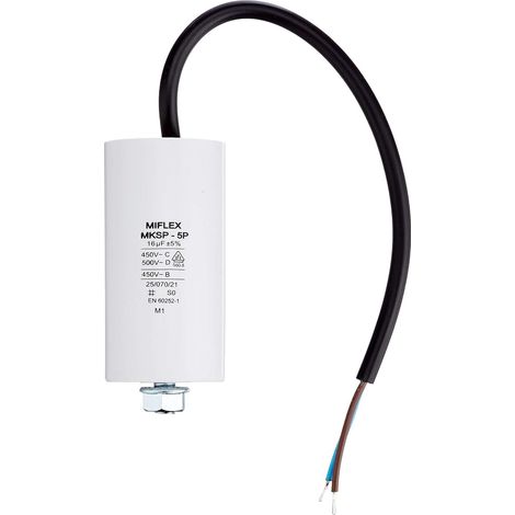 Motorkondensator miflex 16uF 450Vac Polnisch VS