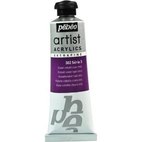 Peinture acrylique - Pébéo - 908302 - Violet Cobalt Clair Imitation - 37 ml - Extra Fine