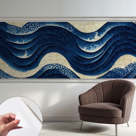 Fotomurale adesivo - parete decorativa - decorazione casa - stile moderno parete - Forme oceaniche 250x104 cm (1/5)