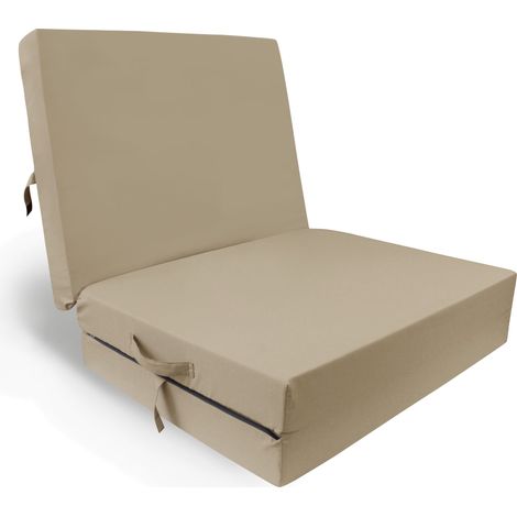 HERLAG Klappmatratze Junior (Klapp-Matratze, Farbe beige, Maße 190x60x7 cm)