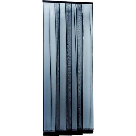 Moustiquaire de fenêtre 100x250 cm – Filet anti-insectes en polyester lavable – Montage simple avec contrepoids – Bandes anthracite – Blinky