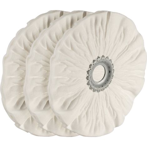 Osborn Feinst-Poliervlies Tuchring-Set, 3-teilig zum Abglänzen, Ring-⌀ 200 mm 3 Stk