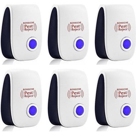 Répulsif antiparasitaire à ultrasons - Répulsif contre les souris, les rats, les moustiques et les fourmis (Lot de 6) (1/5)