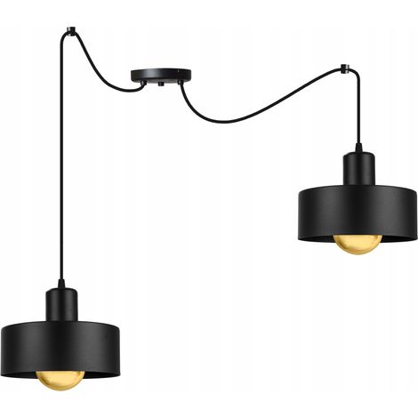 LAMPADA A SOSPENSIONE MODERNA A FORMA DI RAGNO CON PARALUME IN METALLO