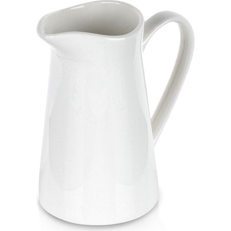 Jarra de leche de porcelana blanca de 200 ml. (1/5)
