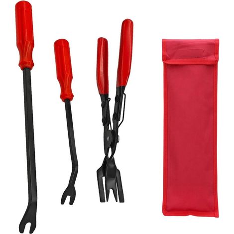 Lot de 3 pinces à riveter en plastique pour revêtement de porte - Pince de desserrage de garniture de voiture - Pince de retrait de garnitures de voiture - Outil de démontage de garnitures (1/5)