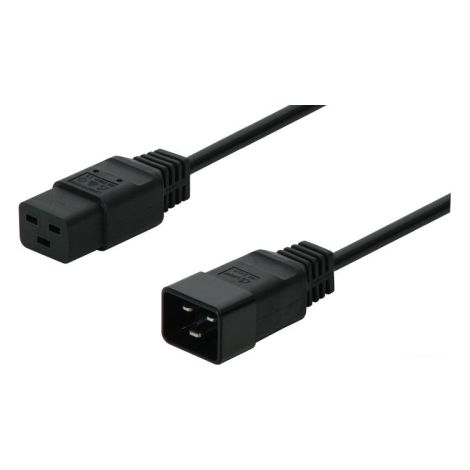 Gembird PC-189-C19 cavo de trasmissione Nero 1,5 m C19 accoppiatore C20 accoppiatore C20 accoppiatore