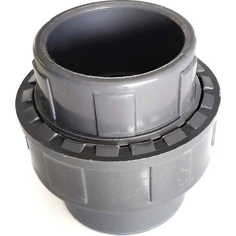 Union 3 pièces 50mm male à coller vers 50mm male à coller PVC Pression (1/3)