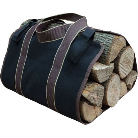 SABIR Sac de rangement en toile de bois de chauffage pour bois de chauffage - Étanche - Portable et pliable - Pour l'extérieur 1 pièce (1/5)