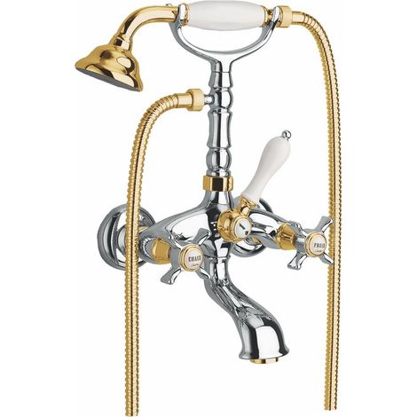 BAIN/DOUCHE CHAMBORD + ACCESSOIRES METAL BROSSE - CRISTINA ONDYNA CH10277