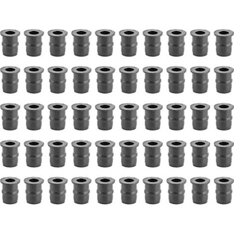 Écrous Well Nuts en caoutchouc M5, 5mm métrique, écrous de fixation pour pare-brise moto, fixations carénage, accessoires moto (50 pièces) (1/4)