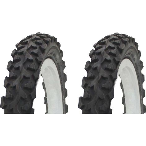 2x Pneu vélo 14x1.75 (47-254) noir universel enfant VTT VTC trottinette