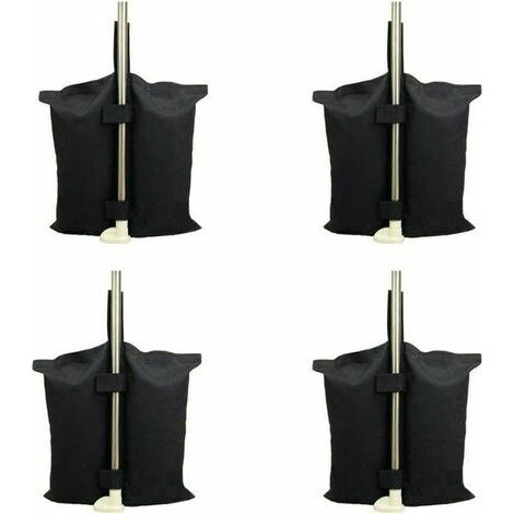 Sac de lestage robuste de qualité industrielle avec coutures doubles pour auvent de tente dépliable Noir (1/4)