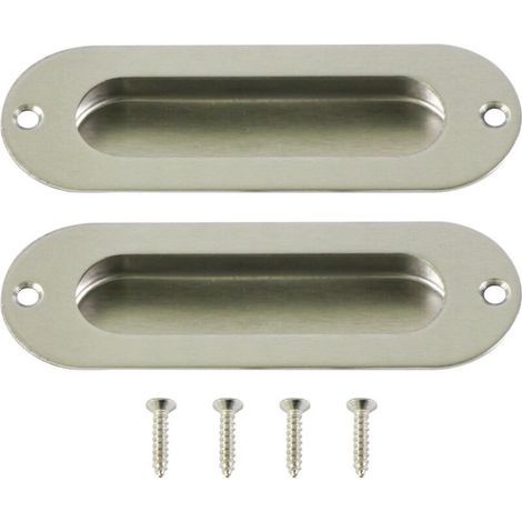 Set of 2 pcs Recessed Handles for Sliding Door INOX Sliding Door Handles (1/5)