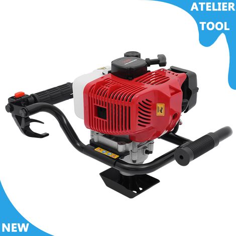 ATELIER 2 temps gaz alimenté trou creuseur moteur creuseur moteur creuseur moteur de forage 52CC creuseur (1/5)