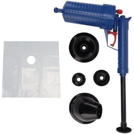 Pistolet de vidange d'air à haute vitesse, pression de flux d'air, piston de toilette, économie d'effort, pistolet d'évier pour salle de bains et cuisine
