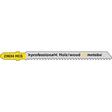 Metabo 100 lame per seghetti alternativi clean wood 74/ 2,5 mm, HCS (623703000)