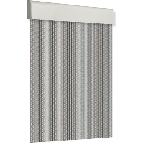 Türvorhang 120x210cm flach rau Nr. 3 Braunglas (1/3)
