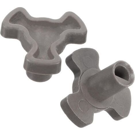 2PCS Micro-Ondes Plaque Tournante Coupleur - Arbre du Four à Micro-Ondes - Accouplement Pièces de Rechange pour Plateau Micro Onde (1/5)