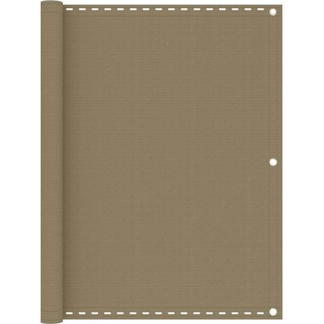 vidaXL Toldo para balcón HDPE gris taupe 120x500 cm (1/5)