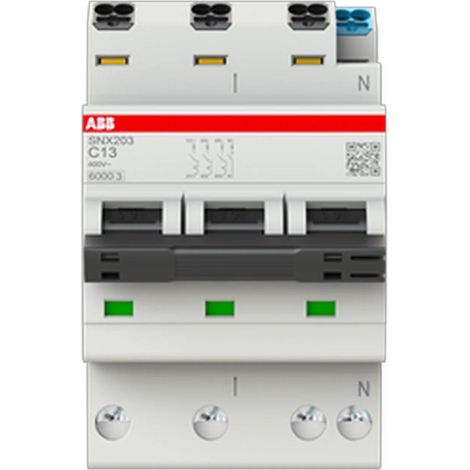 Interruptor abb snx203-c13 13A 6kA 3N