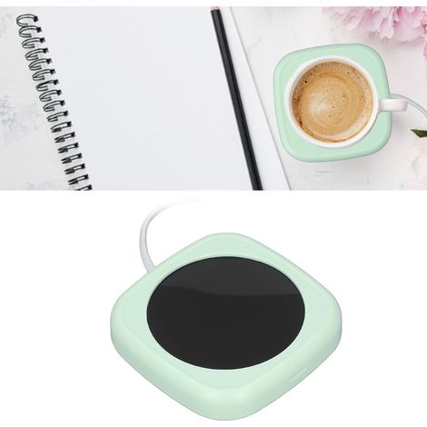 Sous-tasse isotherme/support pour tasse à café/coussin thermique/chauffe-tasse/chauffe-tasse à eau/thé/chauffe-tasse de bureau/norme américaine 110 V vert (1/5)