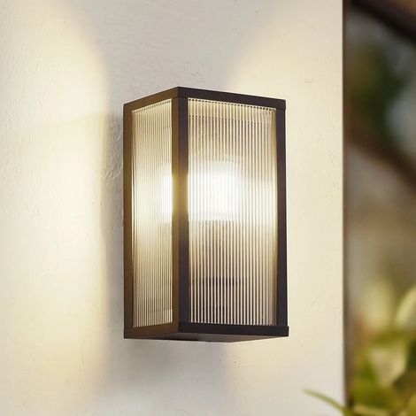 [GEBRAUCHT] B-Ware Lindby Außenwandleuchte Peldar LED Gartenlampe anthrazit dimmbar IP44 26cm (1/2)