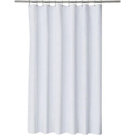 Weißer Duschvorhang mit Anti-Schimmel-Beschichtung – waschbar, Polyester
