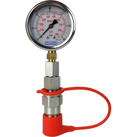 Messset, Manometer 0-60 bar, Schnellkupplung (1/5)