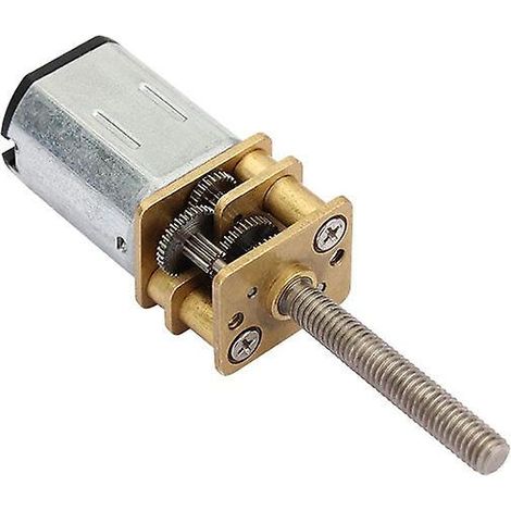 Moteur à engrenages N20 CC 6 V 55 tr/min, arbre fileté M3 20 mm (1/5)