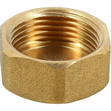 BOUCHON HEXAG.LAITON FILETÉ H - 1 1/2''