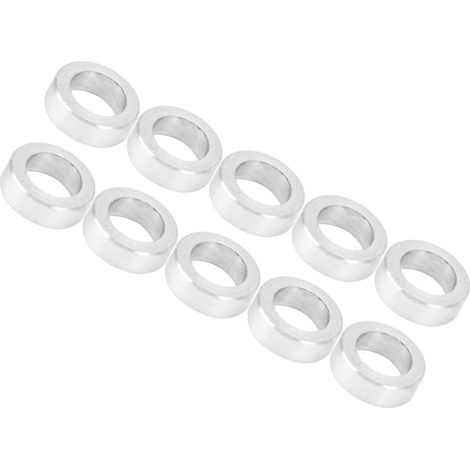 Entretoise en alliage d'aluminium, joint cylindrique, entretoise, diamètre extérieur 6 mm, longueur 2 mm (1/5)