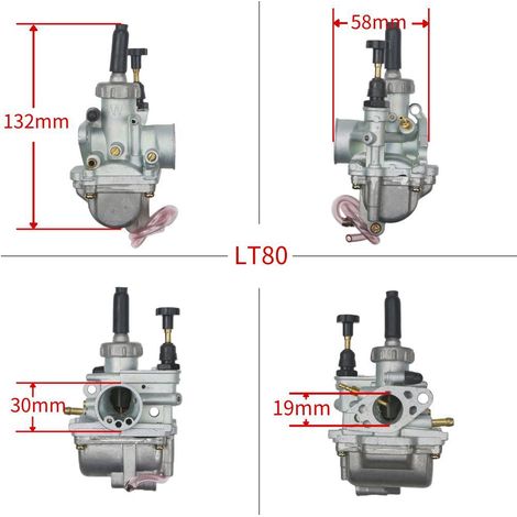 Vergaser für LT80 FA50 KFX80 Motorräder mit den Kennzeichnungen 13200-40B00 und 13200-40B10 (1/4)