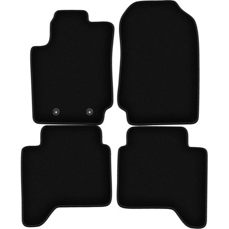Alfombrillas de terciopelo negro BASIC para camioneta Ford Ranger (2012-2019)
