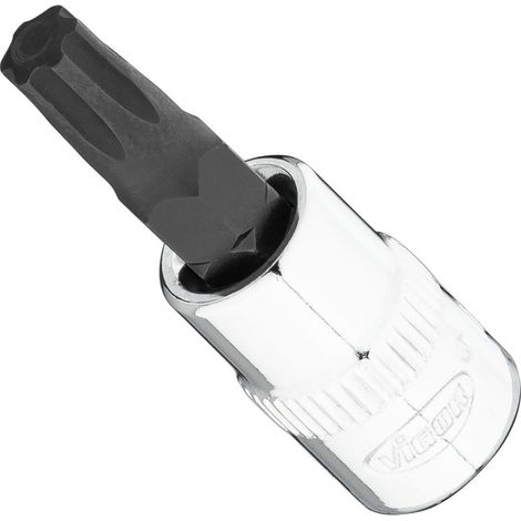 VIGOR T+ Schraubendreher-Einsatz, V7037-IP30, 1/4 Zoll (6,3 mm) Vierkant, T+ Profil, SW T30+ (1/2)