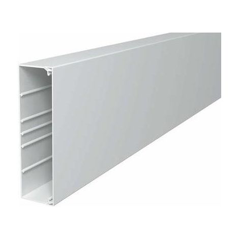 OBO Bettermann Canal de pared y techo con perforación en el suelo 60x210x2000 Cloruro de polivinilo blanco puro RAL 9010, 6191266