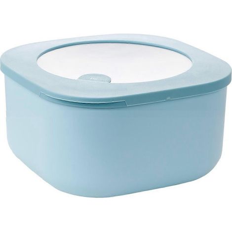 Boîte à lunch transparente pour aliments visibles, bol scellé, bleu (1/5)