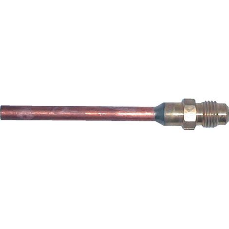 Racor de cobre 1/4" SAE L90 mm Ø6 - Idrhaus