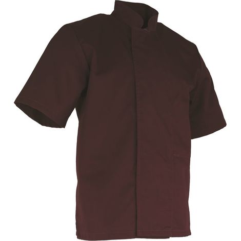 Giacca da cucina bordeaux a maniche corte LMA CONFITURE Bordeaux S