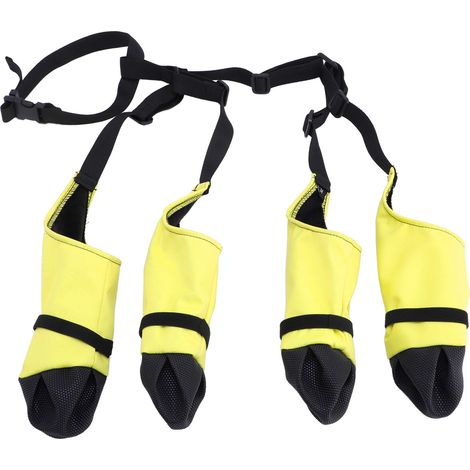 Bottes pour chiens, Leggings réglables en Polyester, résistants à l'eau, antidérapants, chaussures de confort améliorées pour l'extérieur S (1/5)