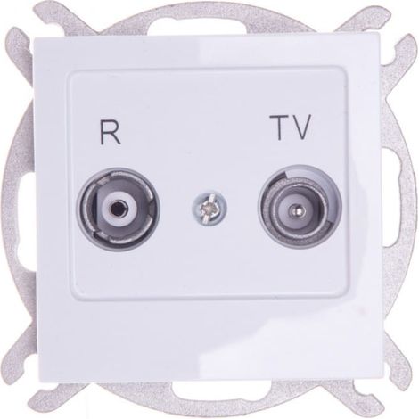 AS RTV Antennendurchführungsbuchse 10dB weiß GPA-10GP/m/00