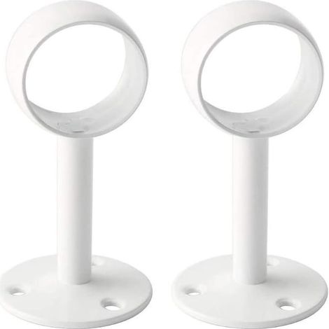 pezzi 32 mm/1-1/4 pollici di diametro asta per tenda da doccia telaio flangia tubo presa staffa di montaggio a soffitto supporto connettore tubo