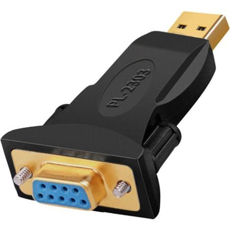 Adattatore seriale da USB a RS232 - Porta COM - Convertitore RS232 - Adattatore per PDA, modem, scanner, stampanti, etichettatrici, ecc. (1/4)